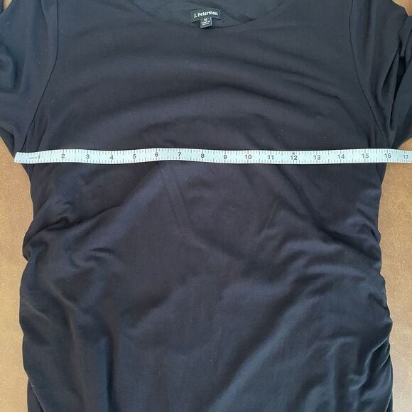 J. Peterman Secret Keeper Dress True Black Long Sleeve Cinched Sides Size: M - Picture 5 of 6